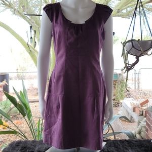 Moulinette Soeurs Ruched Cap Slv Dress w/Pockets